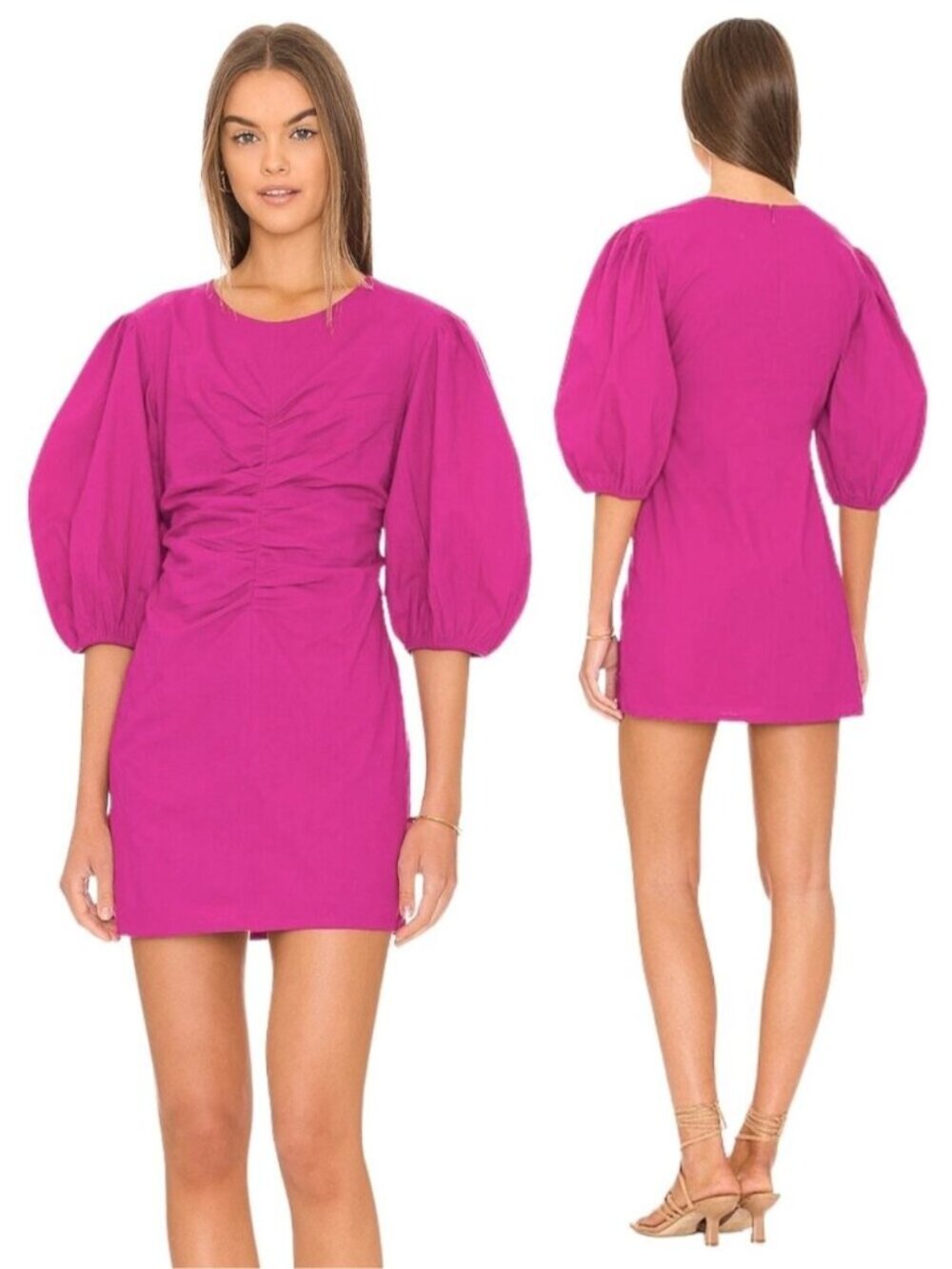 FREE PEOPLE Hope Mini Dress in Fuchsia Fantastic Size Small